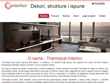Tablet Screenshot of interkor-thermopal.com.hr